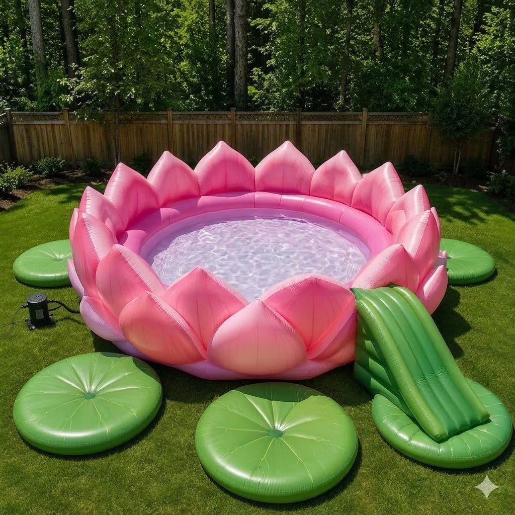 Attain Nirvana in the Backyard: The Zenith of the Giant Inflatable Lotus Pool