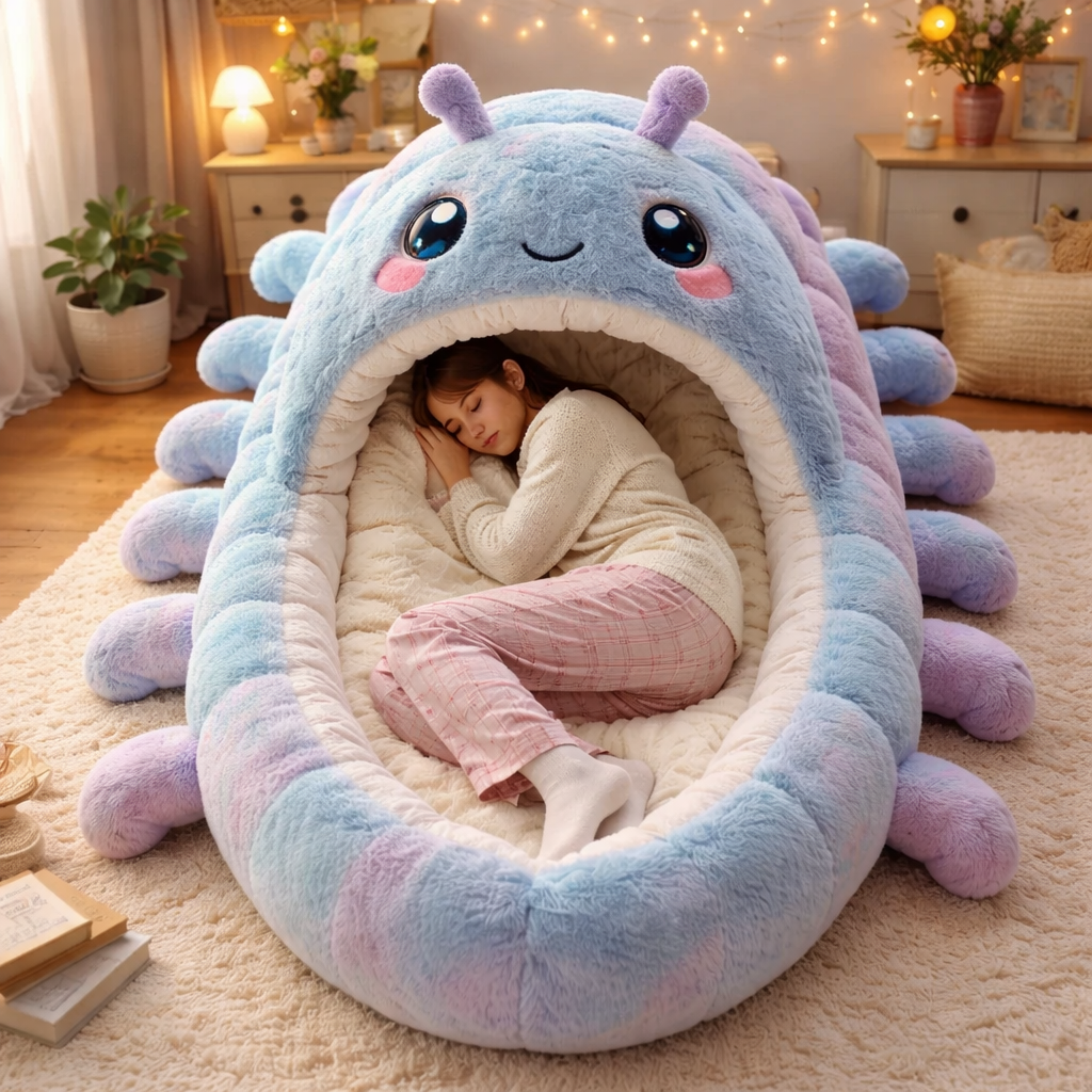 Metamorphosis of Comfort: The Hilarious Joy of the Hugging Caterpillar Sleeping Bag