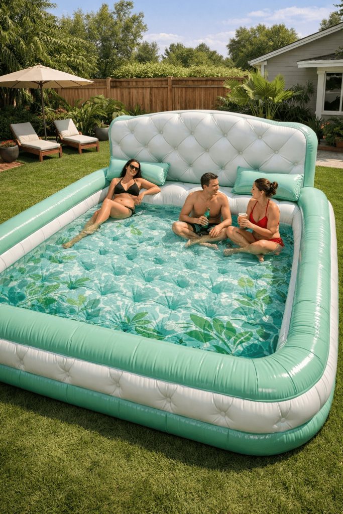 Marinate in Luxury: The Lazy Genius of the Inflatable Bed Pool