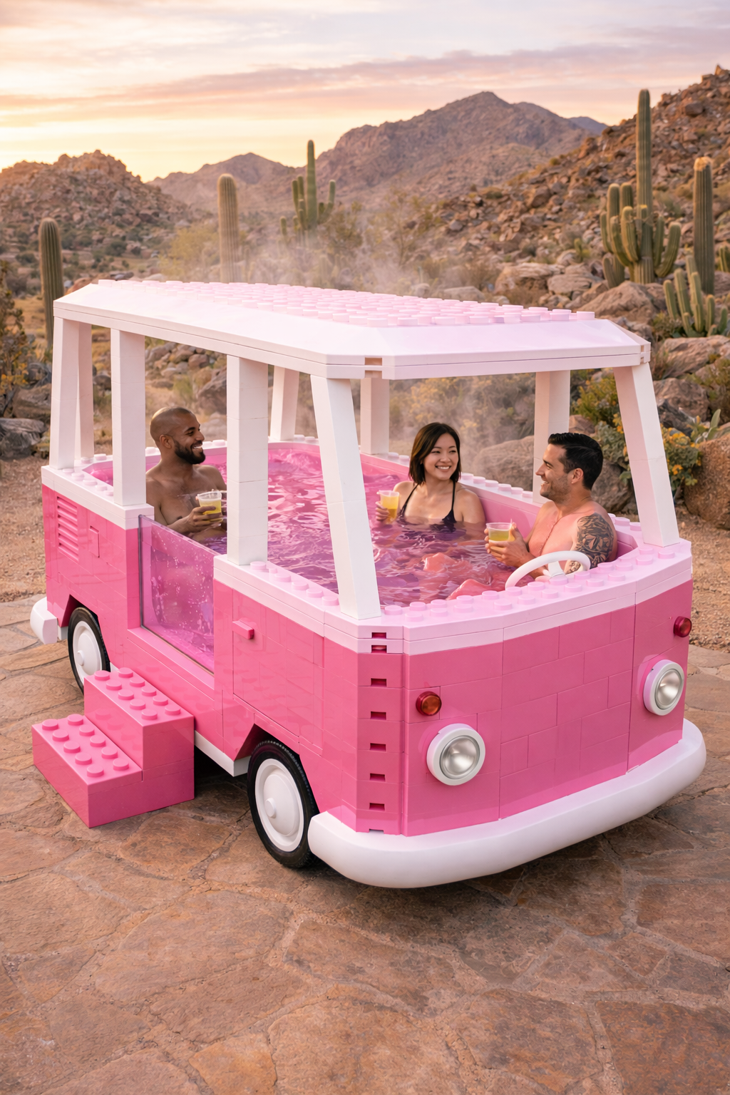 Road Trip to Relaxation: Unpacking the LEGO Retro Microbus Spa Tub