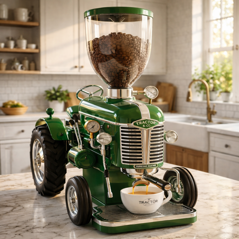 Plowing Through the Morning: The Rugged Joy of the Tractor Shaped Coffee Maker
