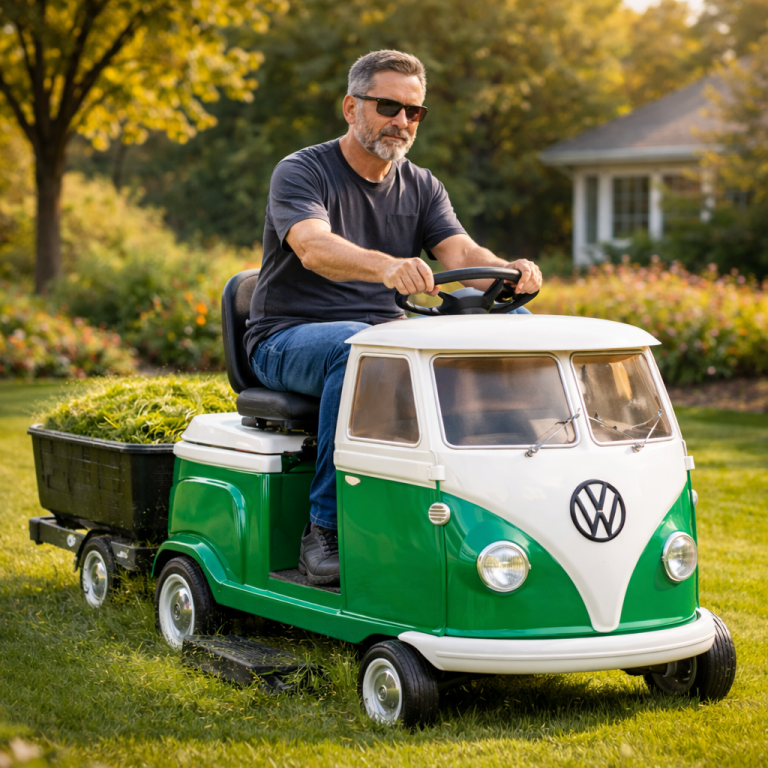 Cruising the Grass: The Hilarious Glory of the Volkswagen Lawn Mower