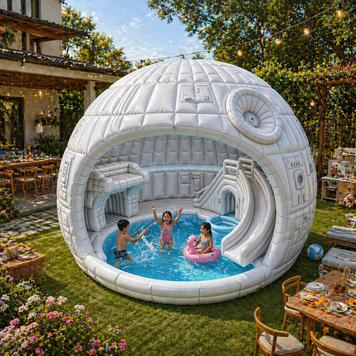 That's No Moon: Ruling the Summer with the Giant Inflatable Death Star Pool