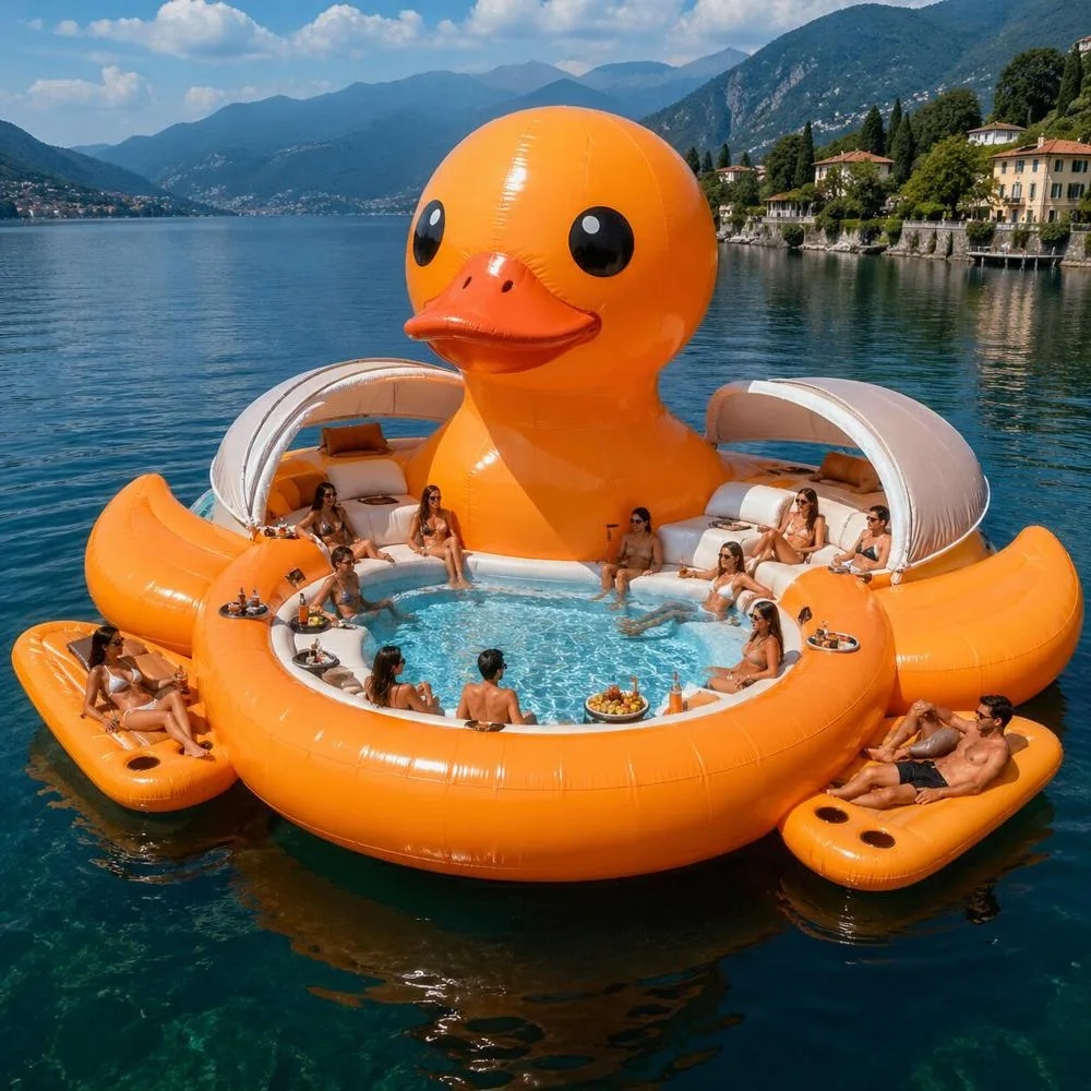 Release the Quack: Taking Over the Lake with the Giant Inflatable Duck Float