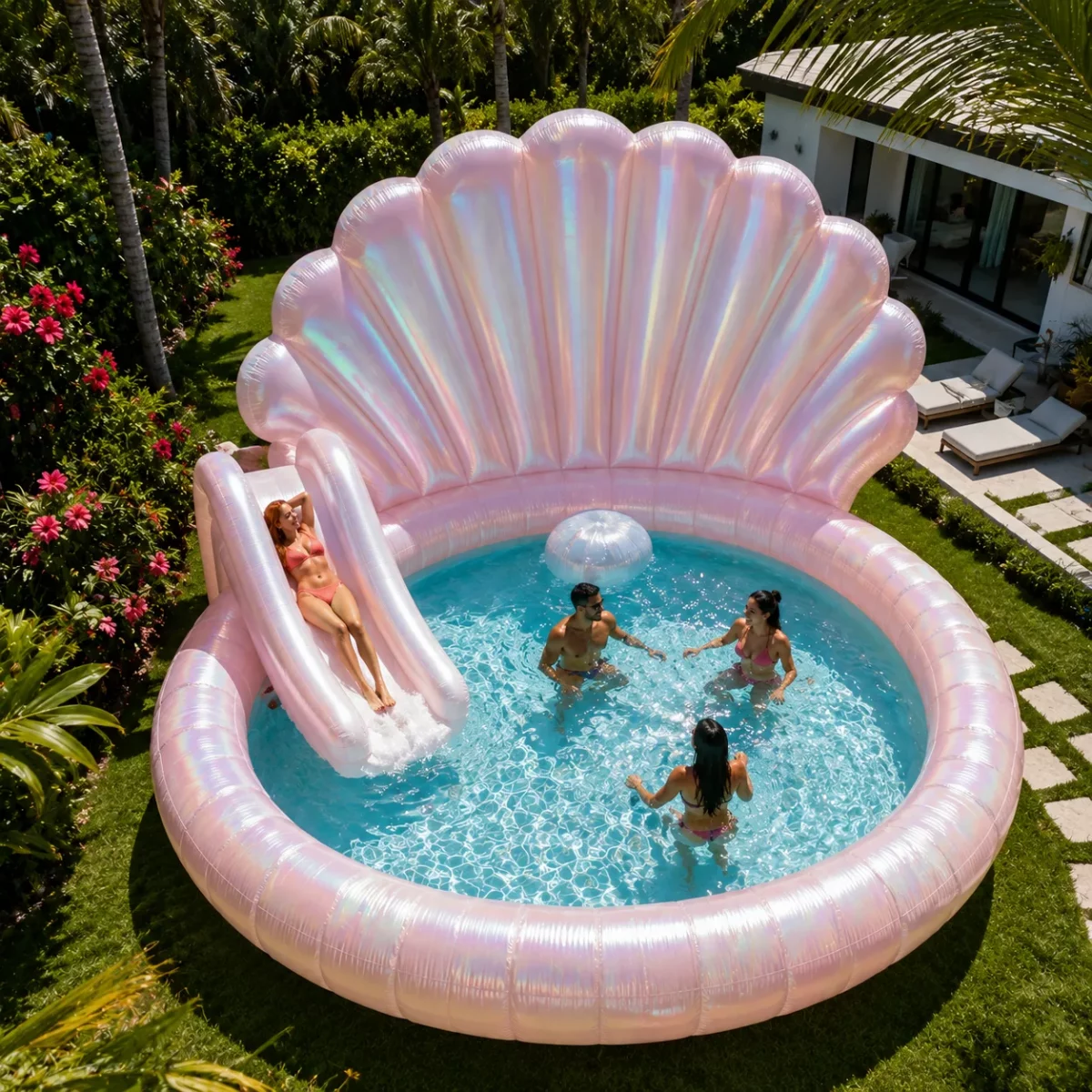 The Birth of Suburbia: Finding Your Inner Mermaid in the Giant Inflatable Shell Pool