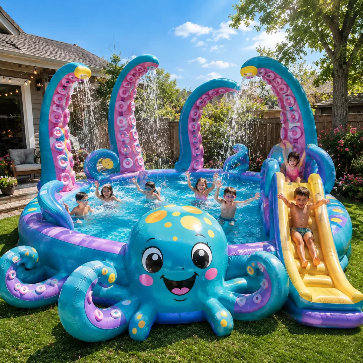 Release the Kraken: Surviving Summer in the Giant Inflatable Octopus Pool