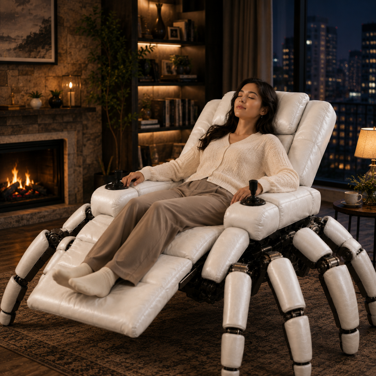 Leg Day for Lazy People: Riding the Robotic Spider Recliner
