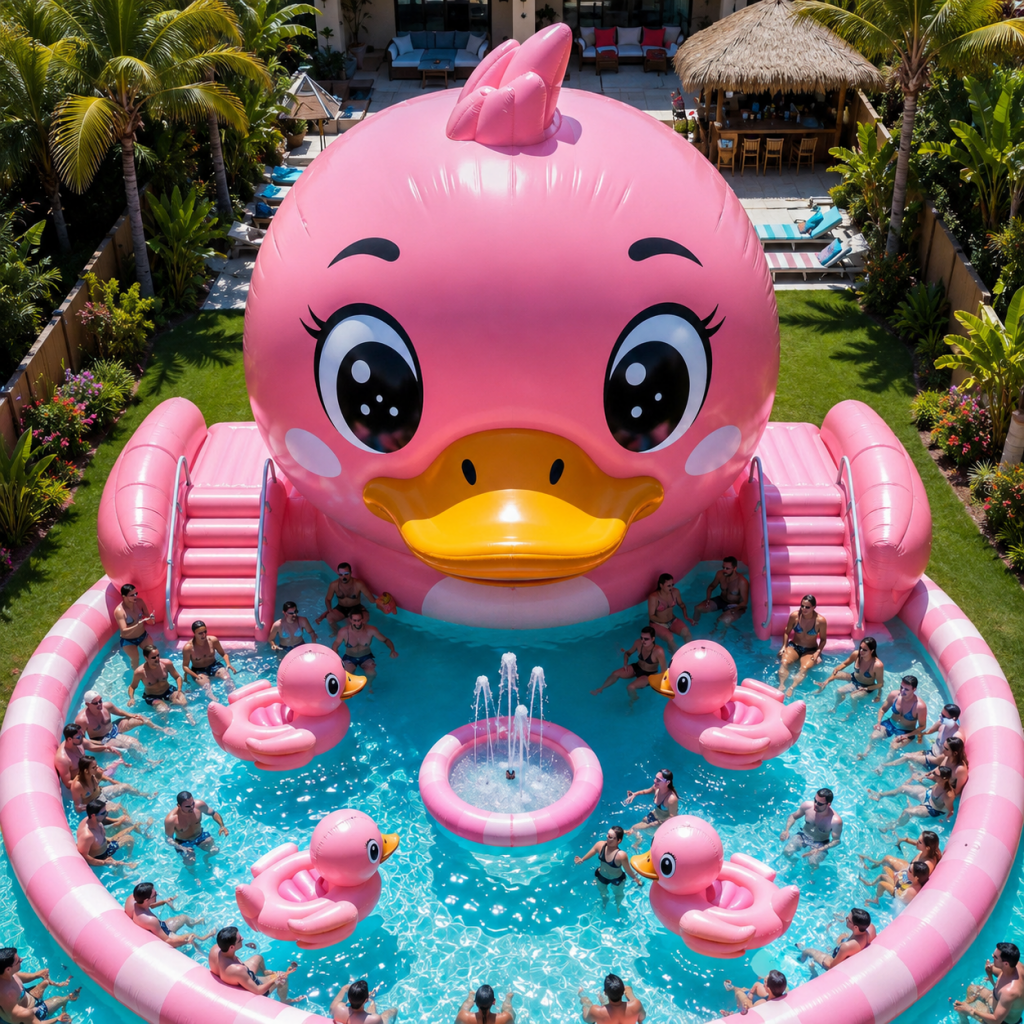 Make a Splash with Your Own Giant Inflatable Animals Pool