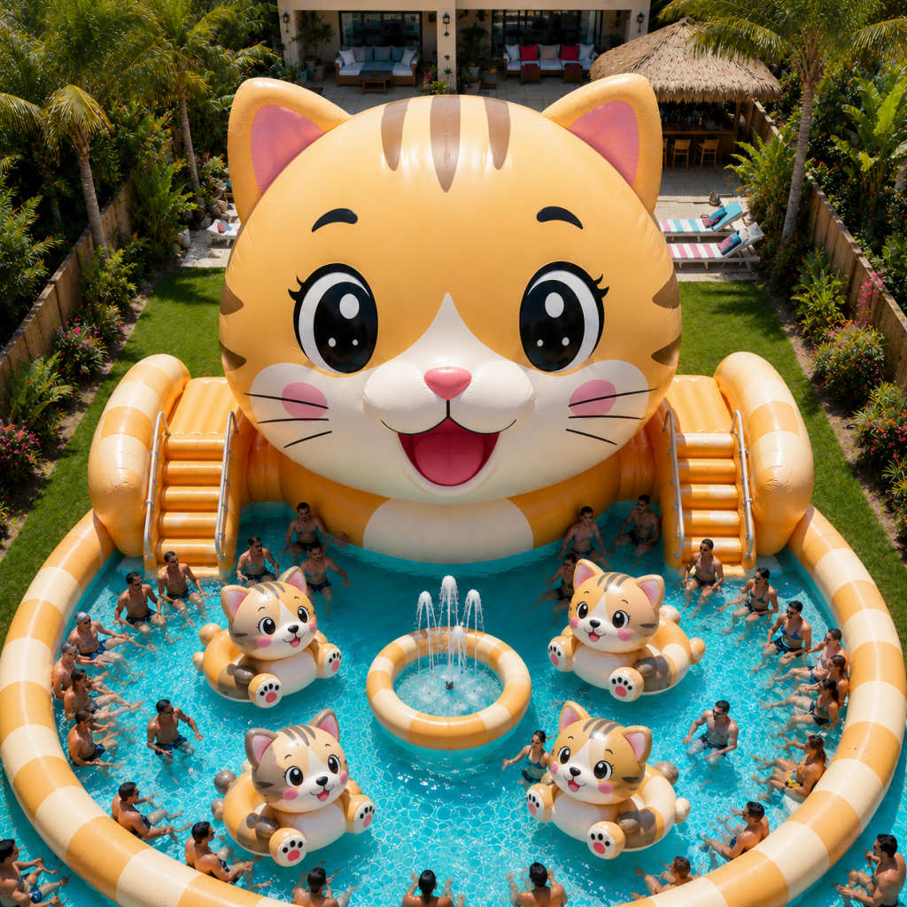 Why a Giant Inflatable Animals Pool Feels Like Pure Magic