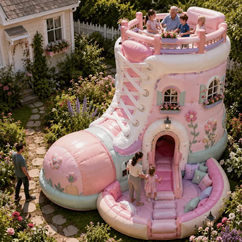 Why the Giant Inflatable Shoe House Feels Like Pure Magic