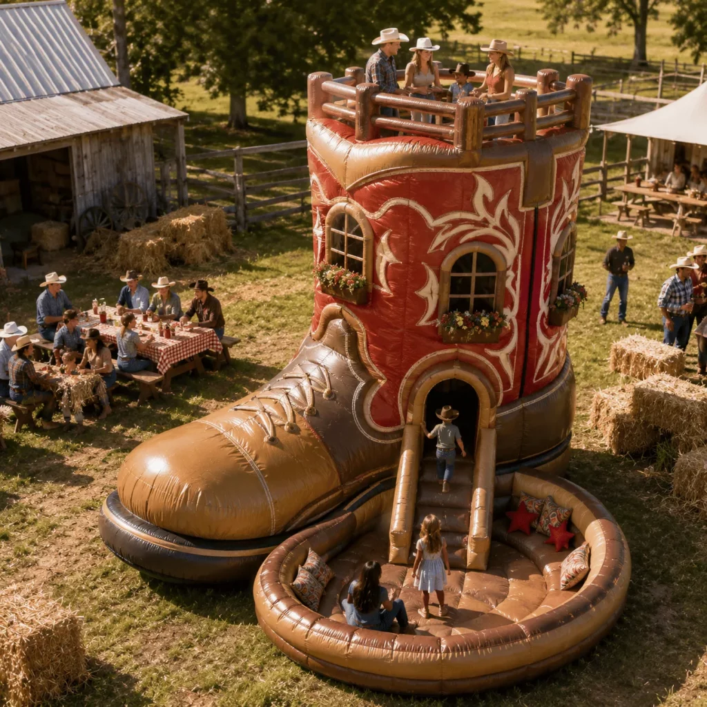 Who Will Love the Giant Inflatable Shoe House?