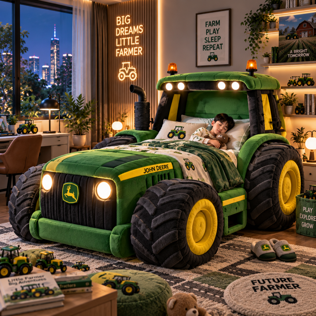 Fun Ways to Style a Tractor-Themed Bedroom